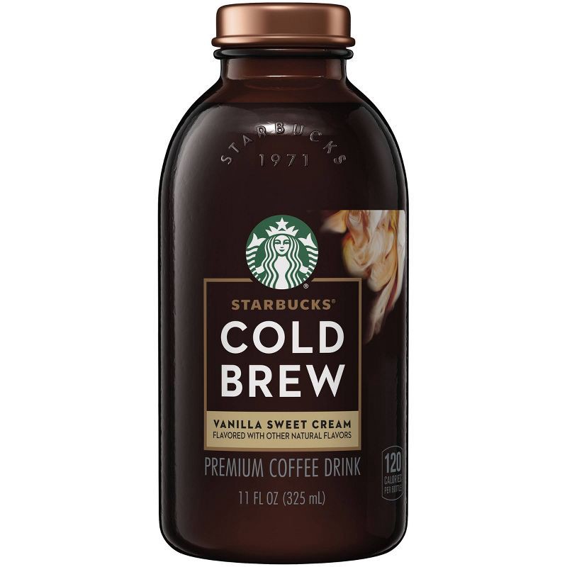 slide 1 of 7, Starbucks Cold Brew Vanilla Sweet Cream Flavored Premium Coffee Drink - 11 oz, 11 oz