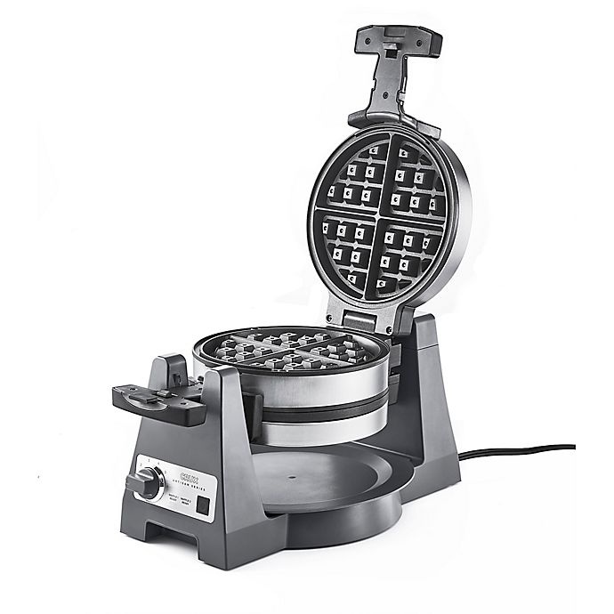 slide 7 of 9, CRUX Artisan Series Double Rotating Waffle Maker - Grey, 1 ct