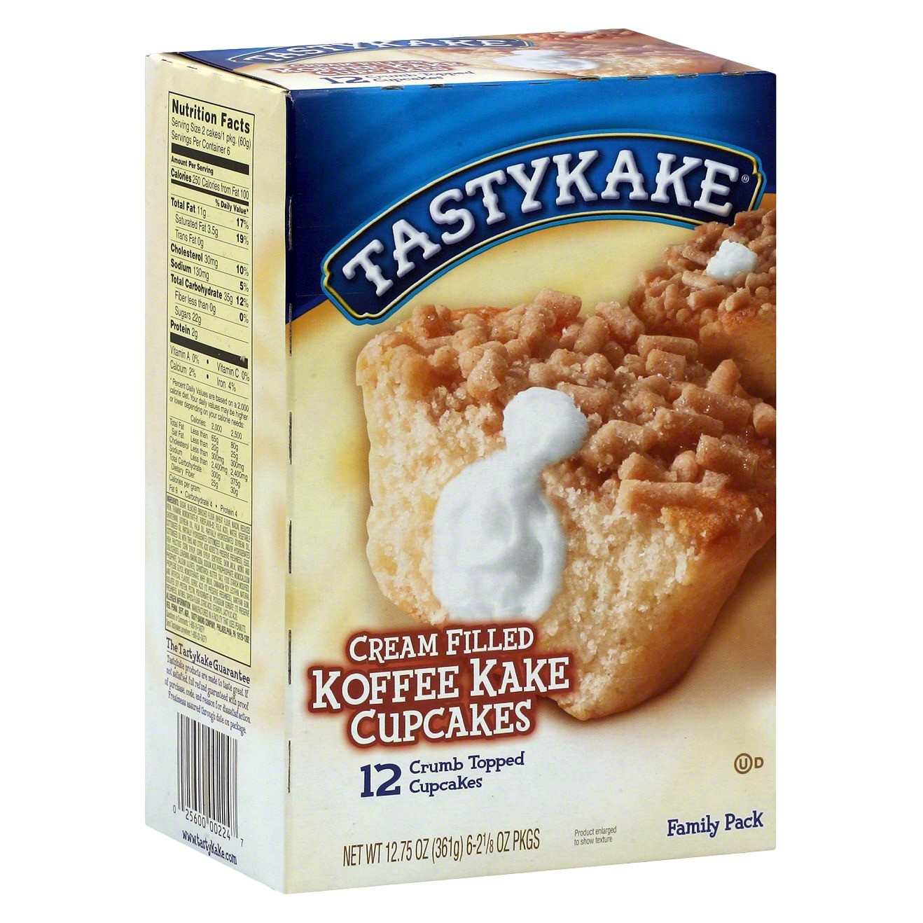 slide 1 of 8, Tastykake Cream Filled Koffee Kake Cupcakes, 6 ct; 2.13 oz