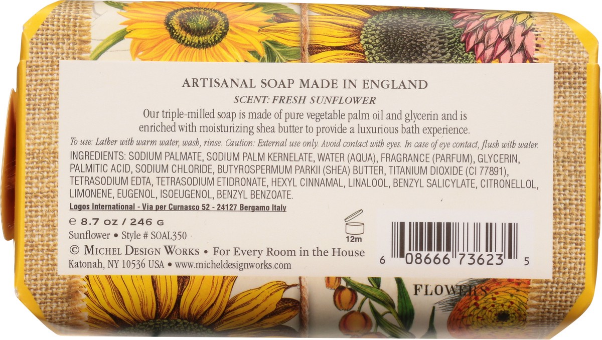 slide 11 of 12, Michel Design Works Sunflower Shea Butter Soap 8.7 oz, 8.7 oz