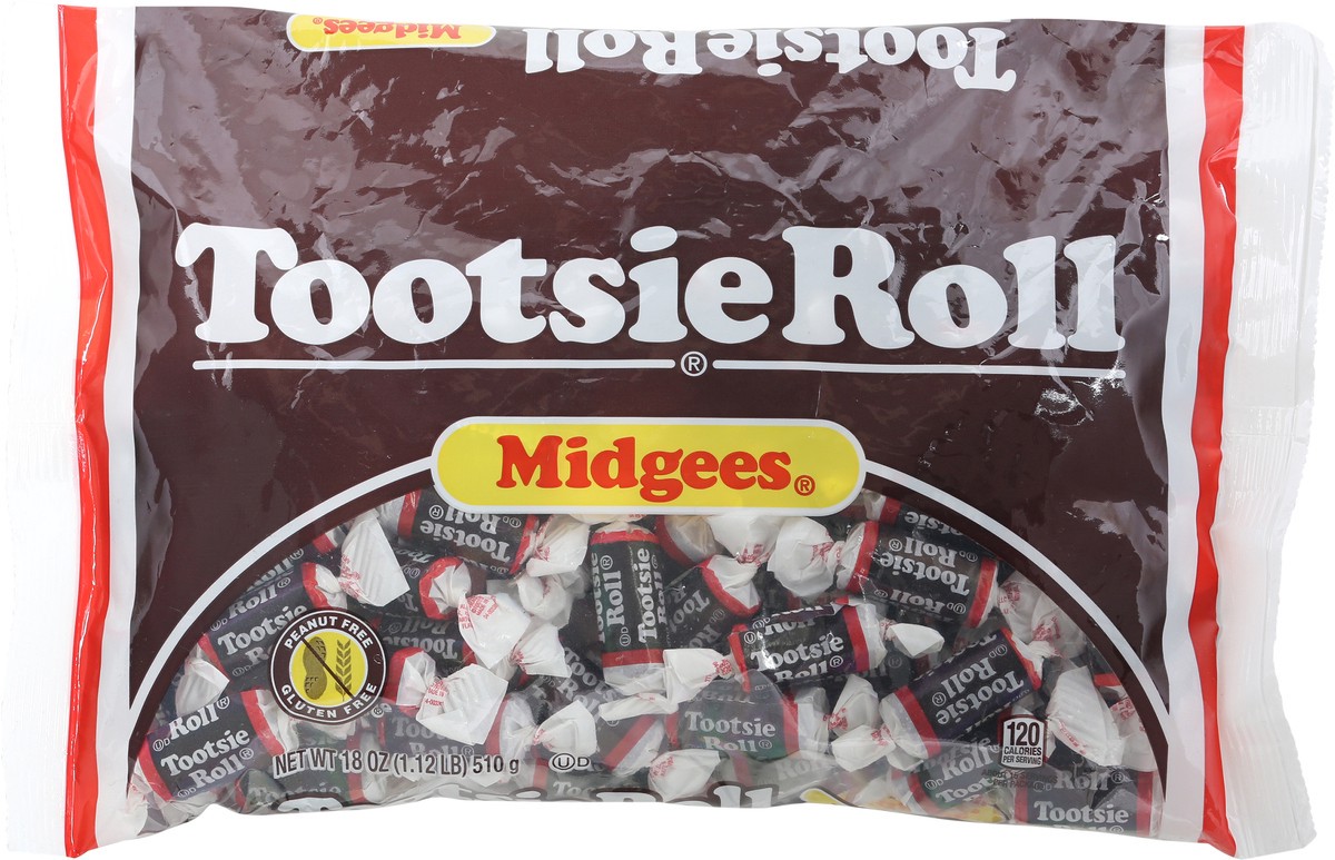 slide 8 of 14, Tootsie Roll Bag Midgees Bag, 18 oz