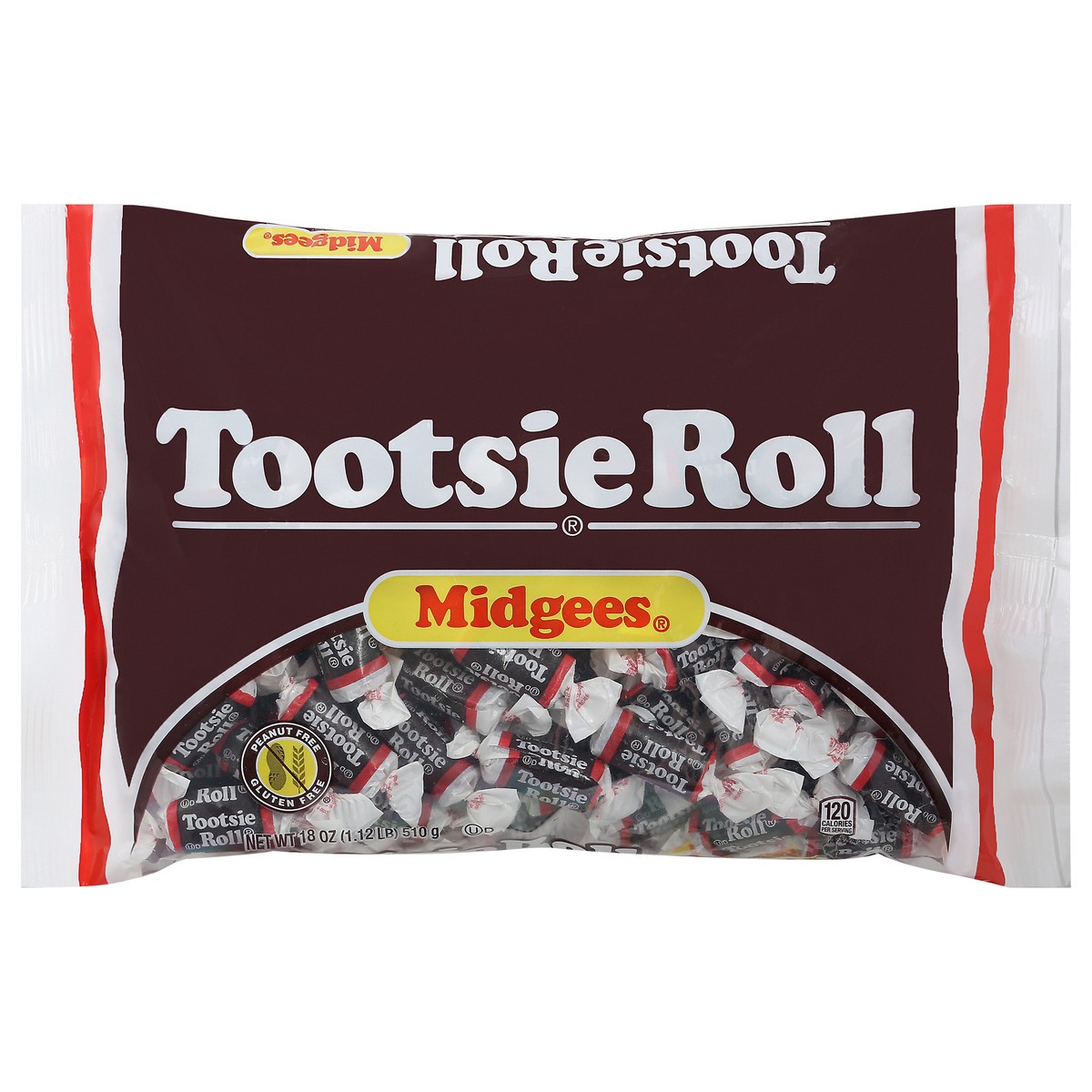 slide 10 of 14, Tootsie Roll Bag Midgees Bag, 18 oz