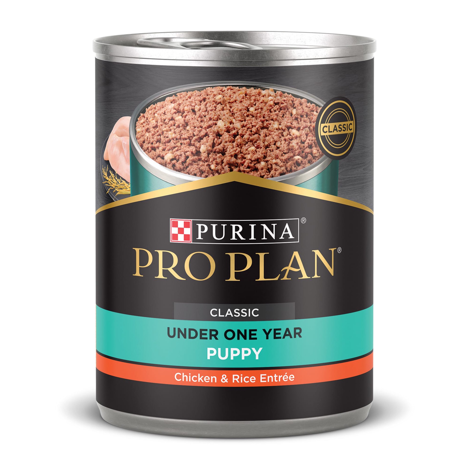 slide 1 of 2, Pro Plan Purina Pro Plan High Protein Puppy Food Pate, Chicken and Brown Rice Entree, 13 oz