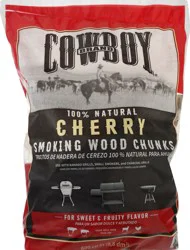 Cowboy Charcoal Charcoal Cherry Smoking Wood Chunks 1 ea
