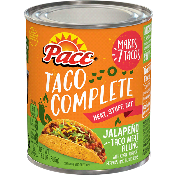 slide 1 of 1, Pace Taco Complete Jalapeo, 13.5 oz