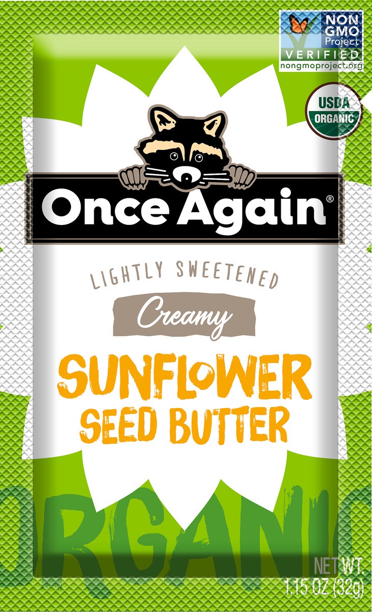 slide 4 of 6, Once Again Organic Lightly Sweetened Creamy Sunflower Seed Butter 1.15 oz, 1.15 oz