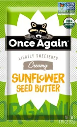 Once Again Organic Lightly Sweetened Creamy Sunflower Seed Butter 1.15 oz
