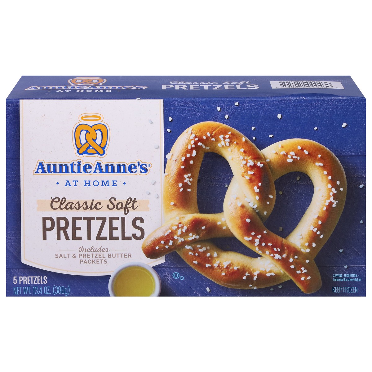 slide 1 of 9, Auntie Anne's Classic Soft Pretzels 5 ea, 5 ct