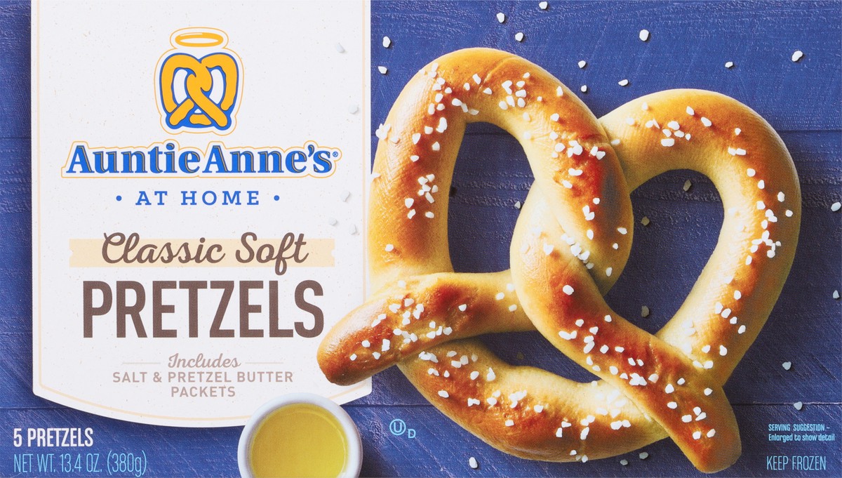 slide 6 of 9, Auntie Anne's Classic Soft Pretzels, 5 ct; 13.4 oz