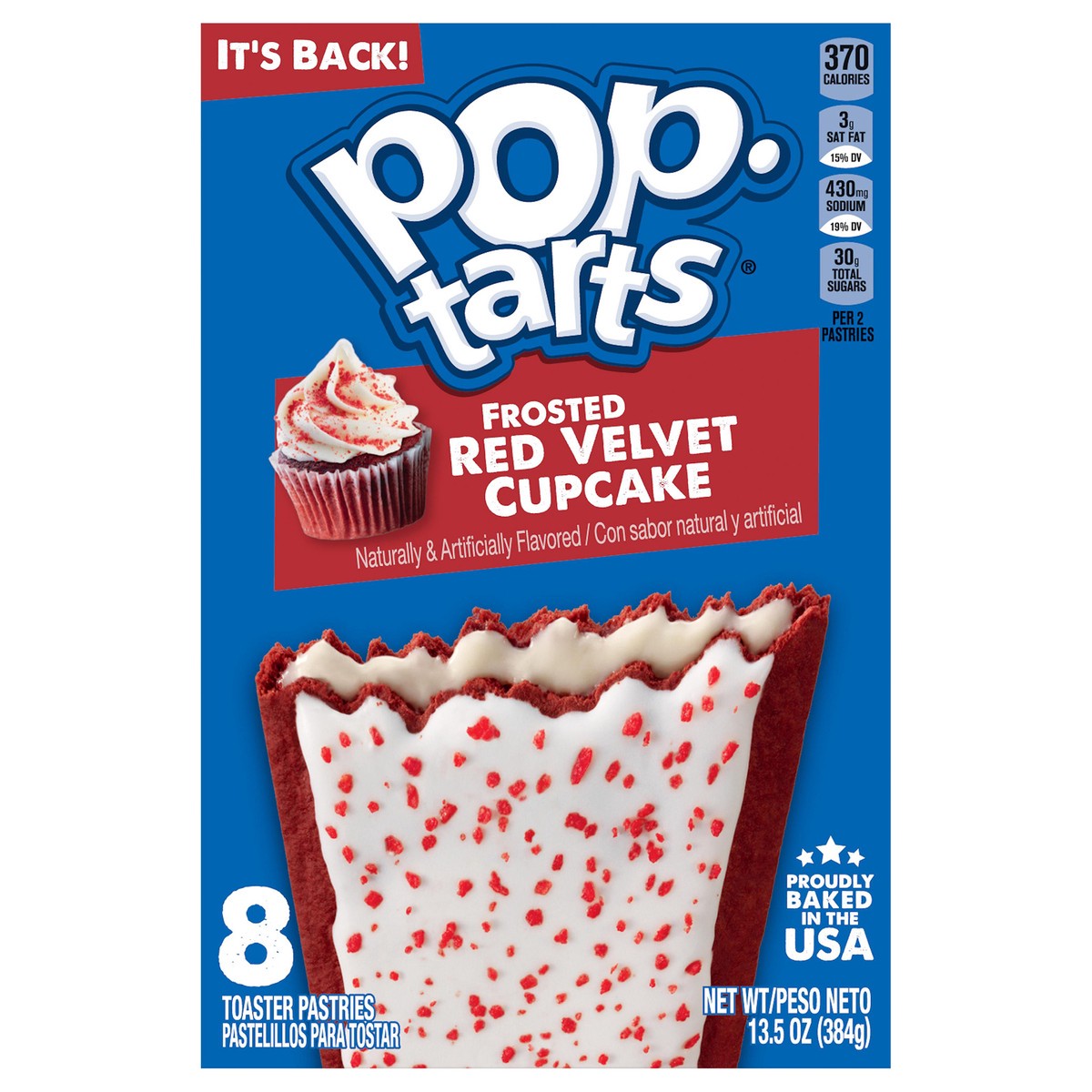 slide 1 of 5, Pop-Tarts Toaster Pastries, Frosted Red Velvet Cupcake, 13.5 oz, 4 Count, 13.5 oz