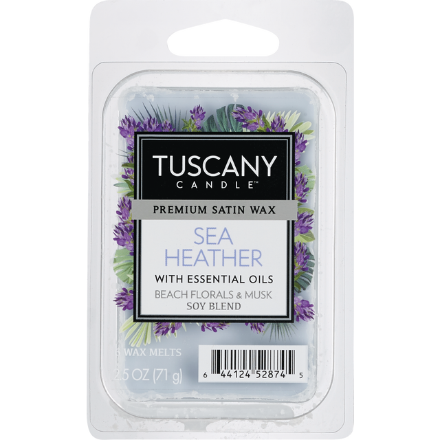 slide 1 of 1, Tuscany Candle Sea Heather Wax Melts - 6 Pk - Blue, 2.5 oz