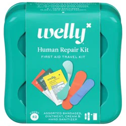 Welly First Aid Travel Human Repair Kit 42 ea