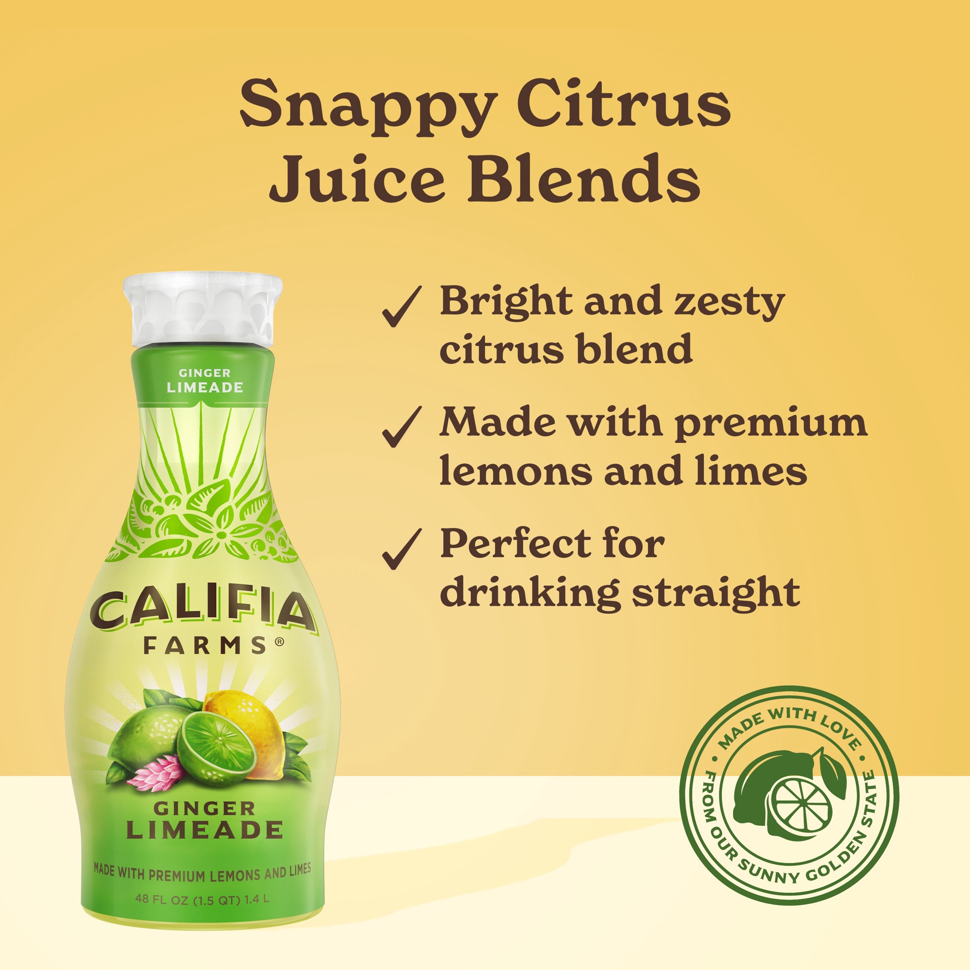 slide 5 of 5, Califia Farms Ginger Limeade Juice Drink, 48 oz