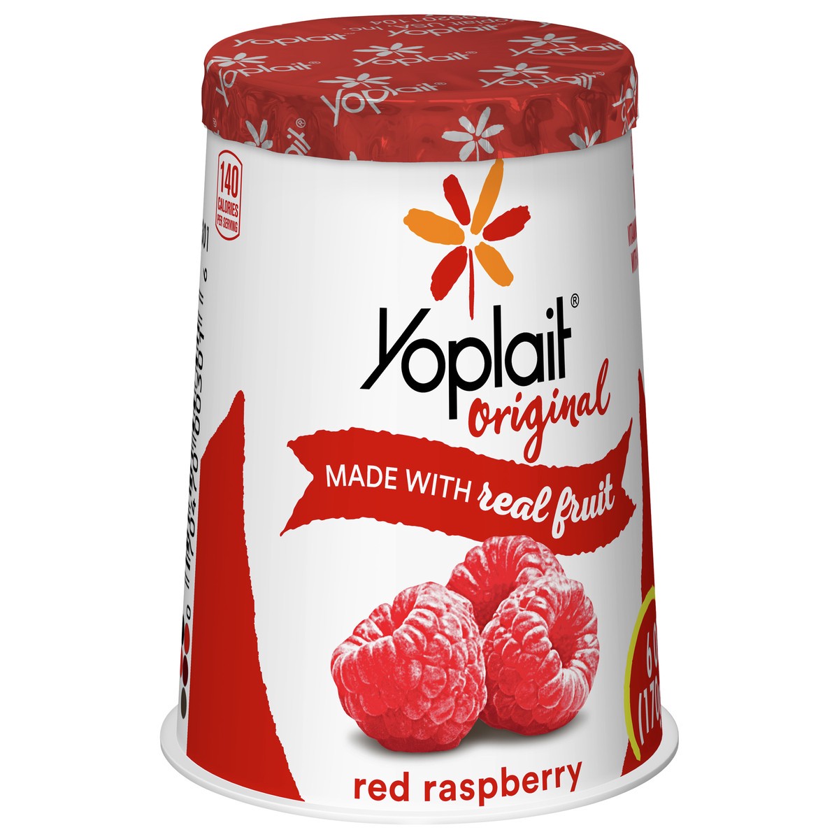 slide 8 of 9, Yoplait Original Red Raspberry Low Fat Yogurt, 6 oz Yogurt Cup, 6 oz