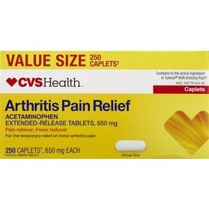 slide 1 of 1, CVS Health Arthritis Pain Relief Caplets, 250 Ct, 250 ct