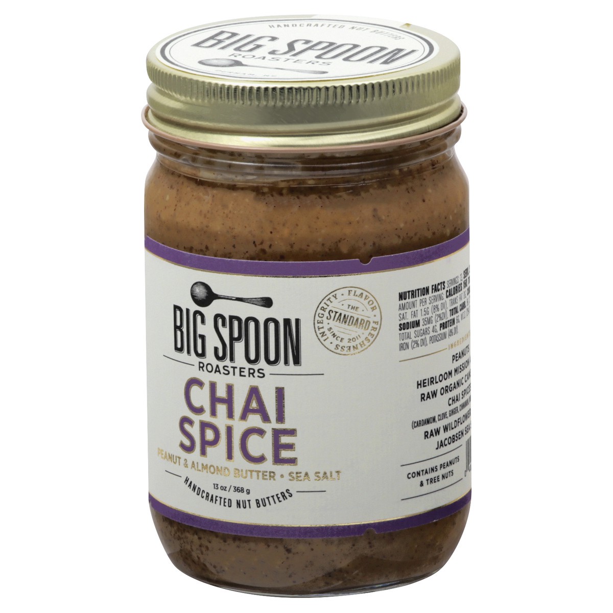 slide 7 of 13, Big Spoon Roasters Chai Spice Nut Butters 13 oz, 13 oz