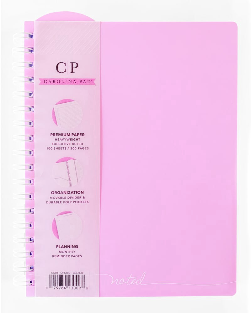slide 2 of 4, Carolina Pad Premium Noted Ideal Book Orchid, 1 ct