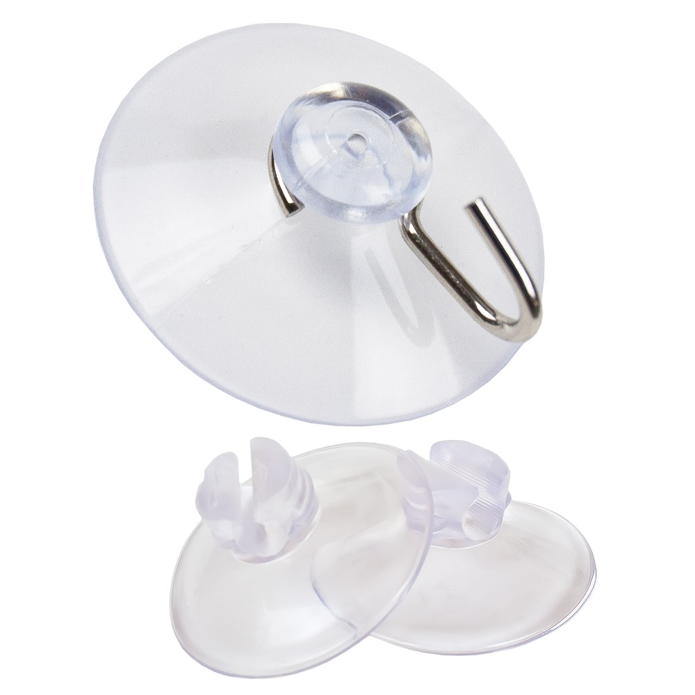 slide 1 of 1, Simple Living Solutions Suction Cup Clips, 12 ct