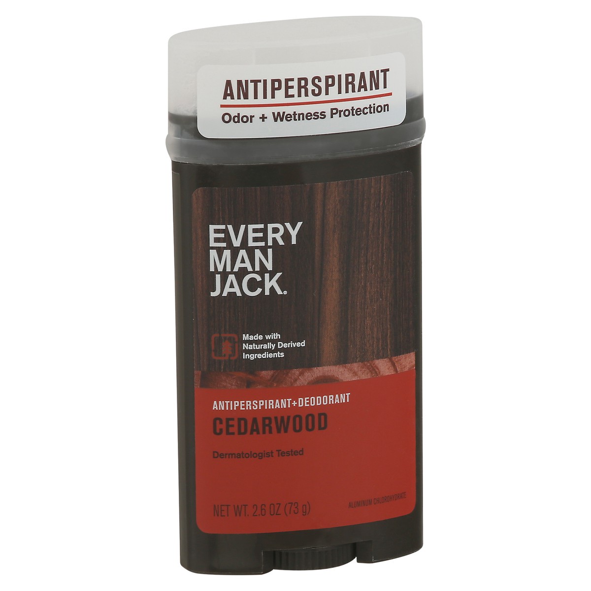 slide 9 of 9, Every Man Jack Men’s Cedarwood Antiperspirant Deodorant - Stay Fresh with Antiperspirant Men’s Deodorant - Odor Crushing, Long Lasting, Plant-Based, and No Harsh Chemicals - 2.6 oz, 2.6 oz