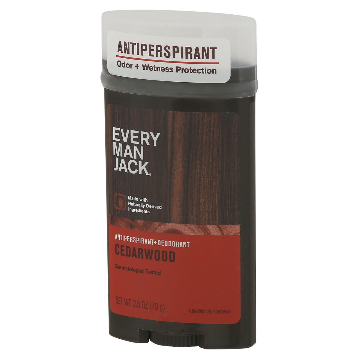 slide 5 of 9, Every Man Jack Men’s Cedarwood Antiperspirant Deodorant - Stay Fresh with Antiperspirant Men’s Deodorant - Odor Crushing, Long Lasting, Plant-Based, and No Harsh Chemicals - 2.6 oz, 2.6 oz