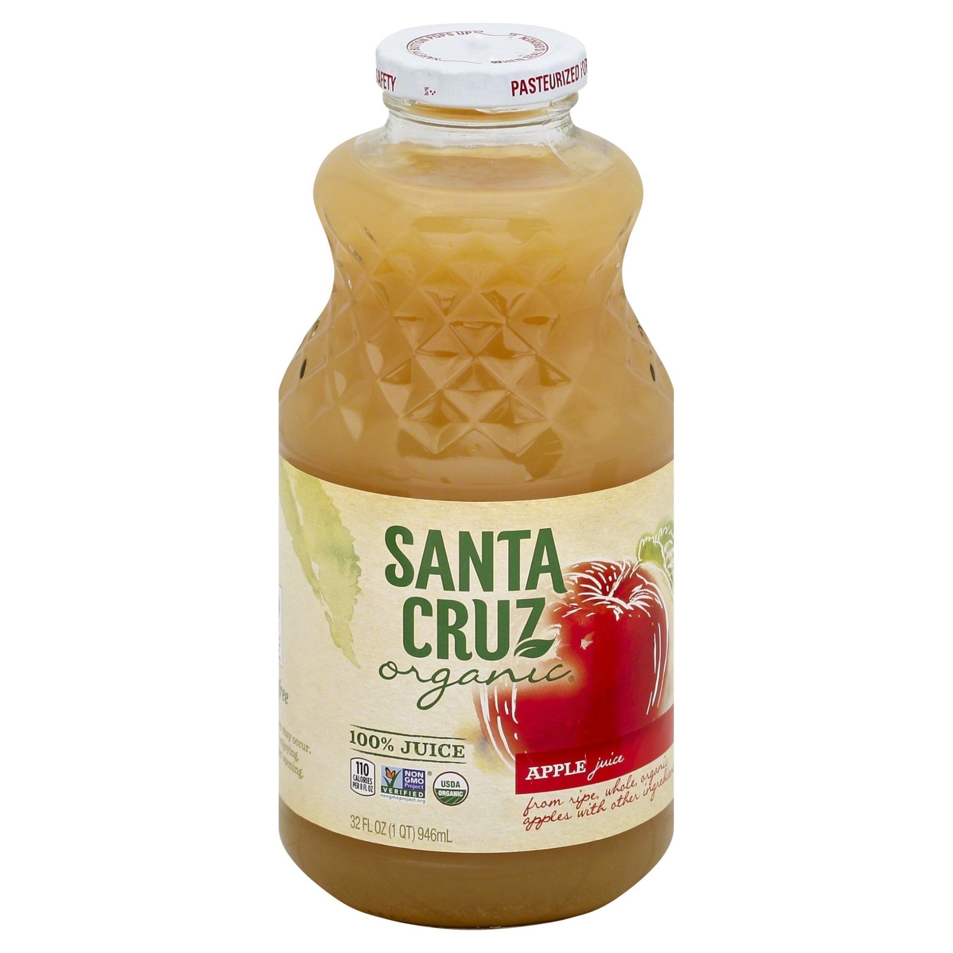 slide 1 of 1, Santa Cruz Organic Apple Juice, 32 fl oz