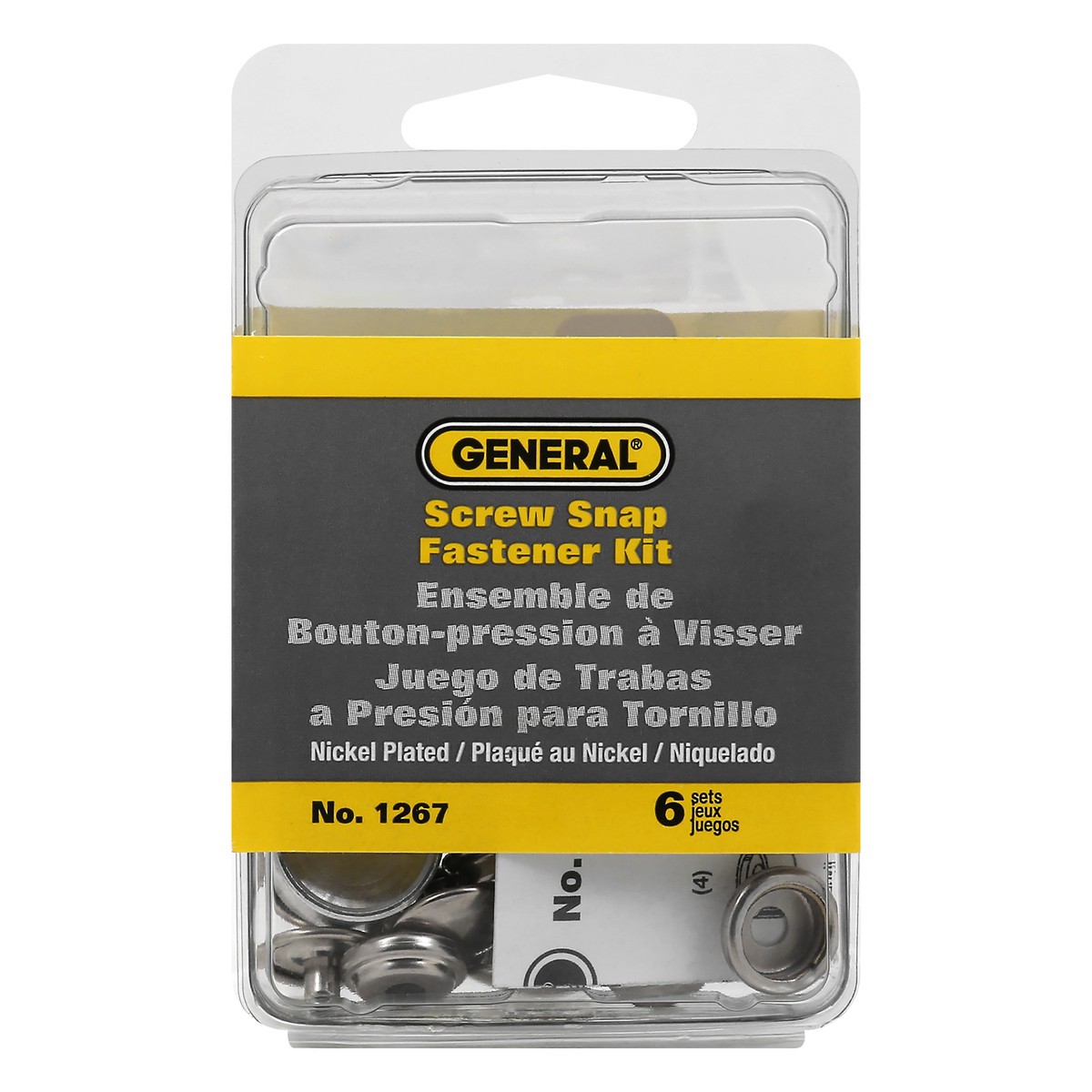 slide 1 of 8, Snap Screw Fastener Kit, 1 ct