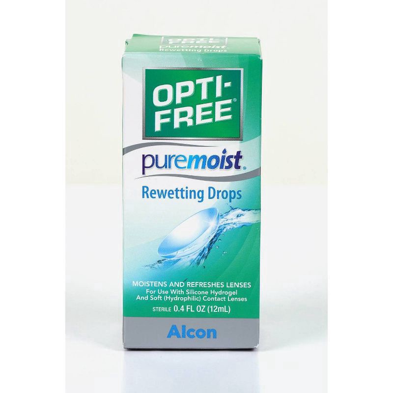 slide 1 of 4, Opti-Free PureMoist Rewetting Drops - 0.4 fl oz, 0.4 fl oz