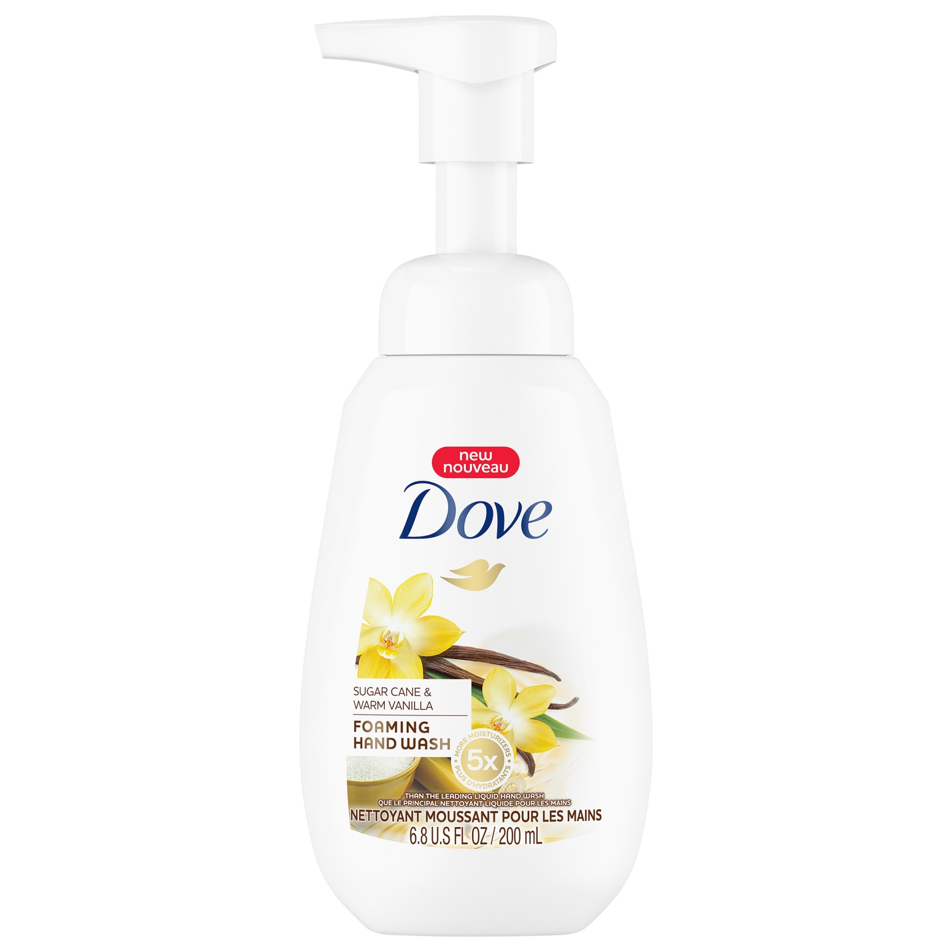 slide 1 of 9, Dove Sugar Cane & Warm Vanilla Foaming Hand Wash, 6.8 fl oz