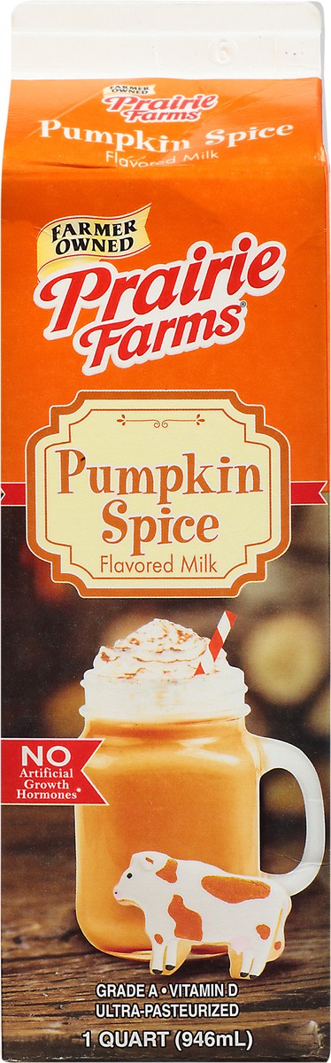 slide 9 of 13, Prairie Farms Flavored Pumpkin Spice Milk 1 qt Carton, 1 qt