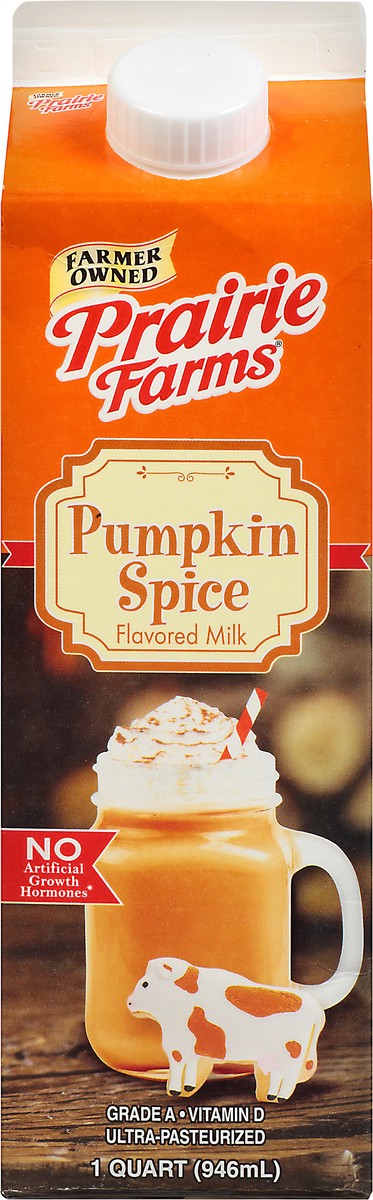 slide 8 of 13, Prairie Farms Flavored Pumpkin Spice Milk 1 qt Carton, 1 qt