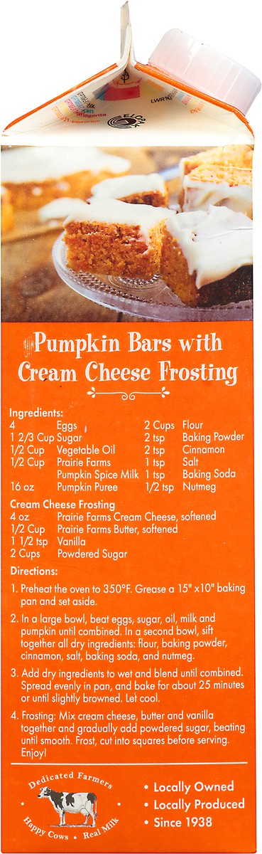 slide 3 of 13, Prairie Farms Flavored Pumpkin Spice Milk 1 qt Carton, 1 qt