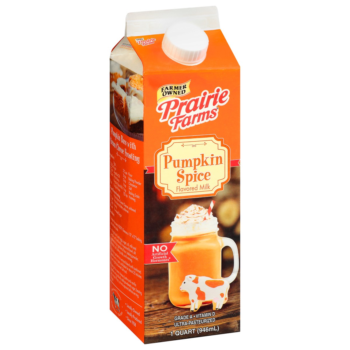 slide 2 of 13, Prairie Farms Flavored Pumpkin Spice Milk 1 qt Carton, 1 qt