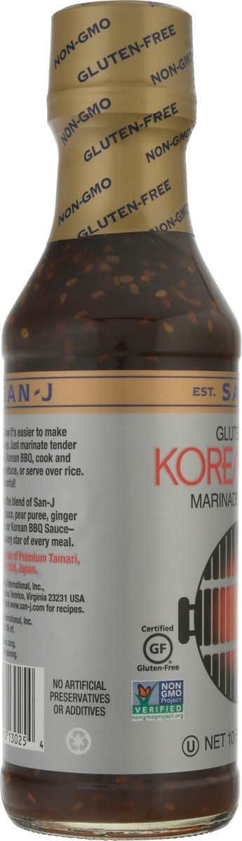 slide 4 of 12, San-J Gluten Free Korean BBQ Marinade & Stir-Fry 10 fl oz, 10 fl oz