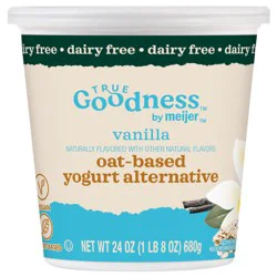True Goodness Oat Milk Yogurt, Vanilla