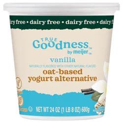 True Goodness Oat Milk Yogurt, Vanilla