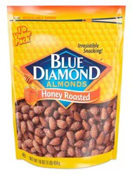 Blue Diamond Honey Roasted Almonds Value Pack 16 oz