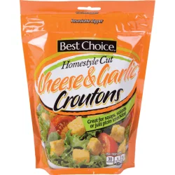 Best Choice Homestyle Cut Cheese & Garlic Croutons - 5 oz