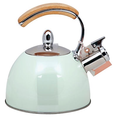 slide 1 of 1, Pinky Up Presley Pistachio 70 Oz Tea Kettle, Stovetop Induction Stainless Steel Whistling Kettle, 1 cnt