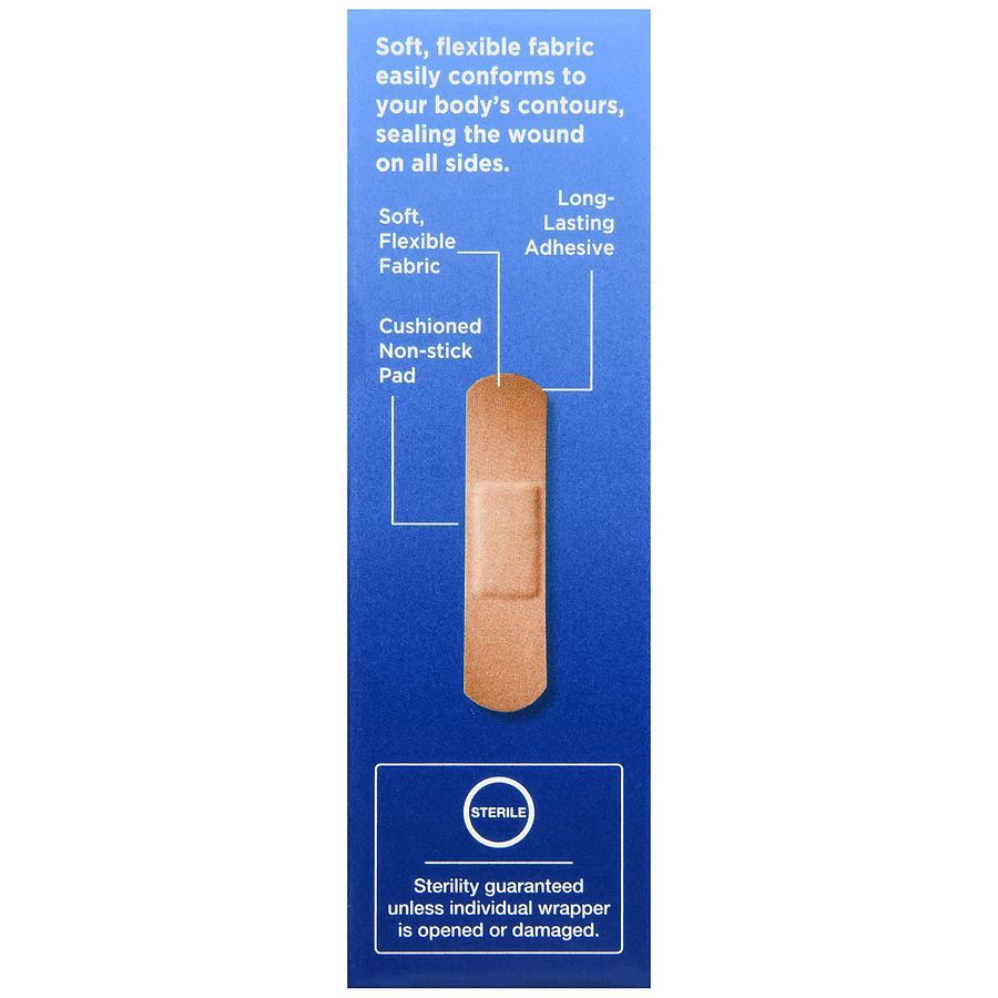 slide 5 of 5, Walgreens Flexible Fabric Adhesive Bandages, 30 ct