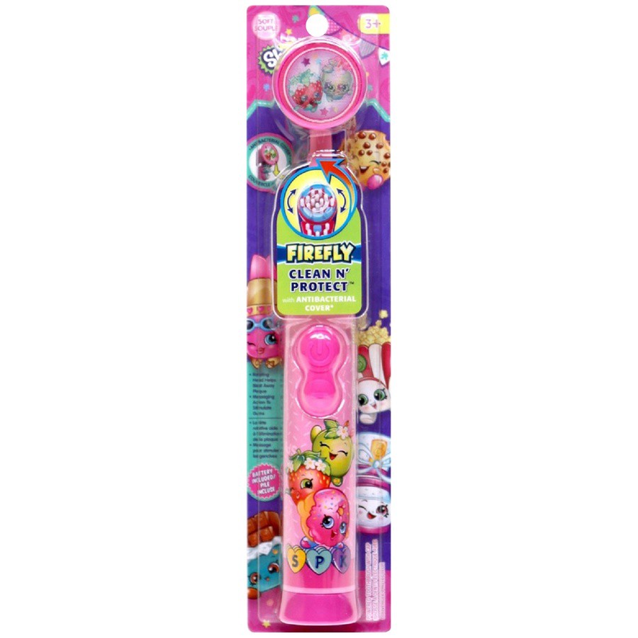 slide 1 of 6, Firefly Clean N' Protect Shopkins Soft Powered Toothbrush, 1 ct