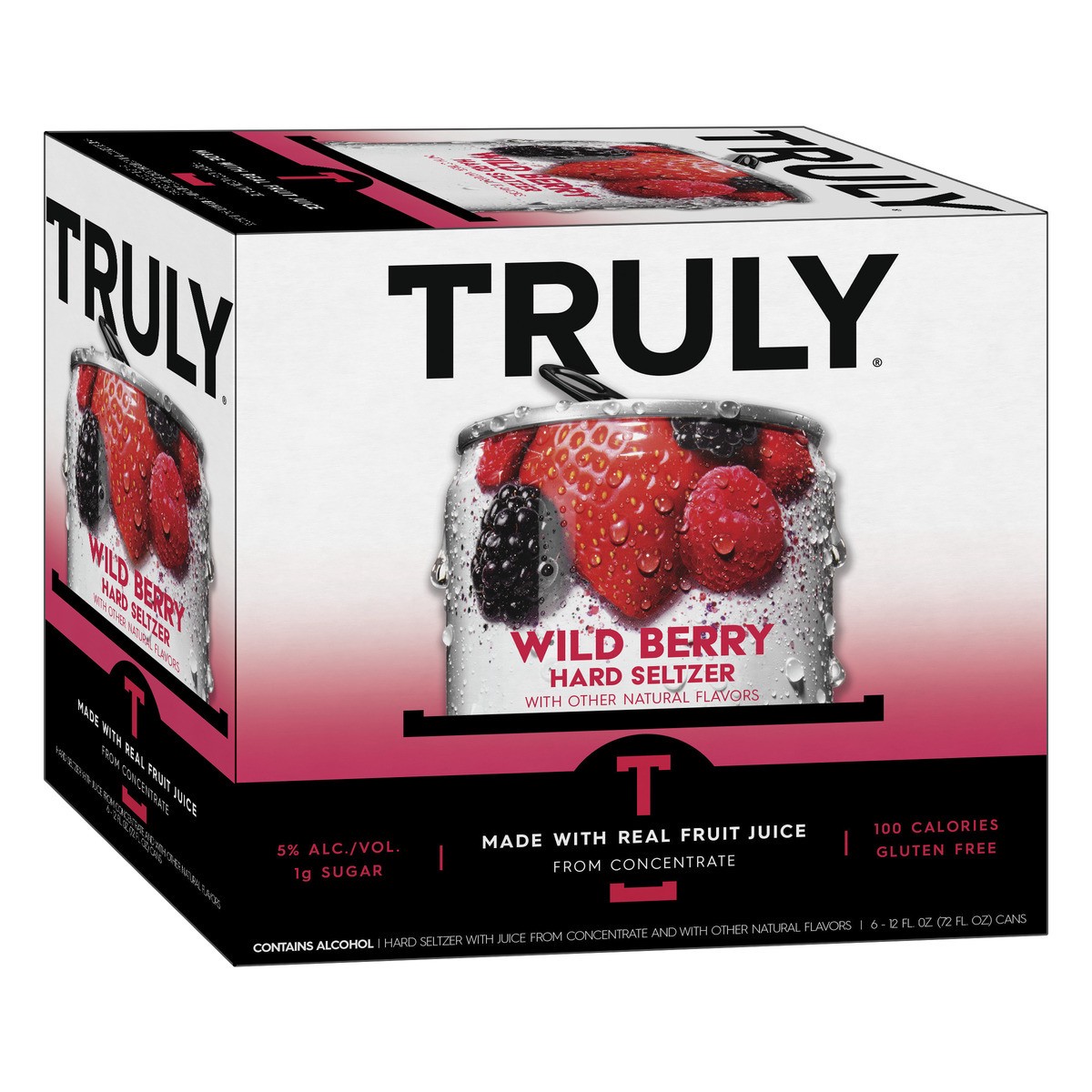 slide 1 of 10, TRULY Hard Seltzer Wild Berry (12 fl. oz. Can, 6pk.), 6 ct
