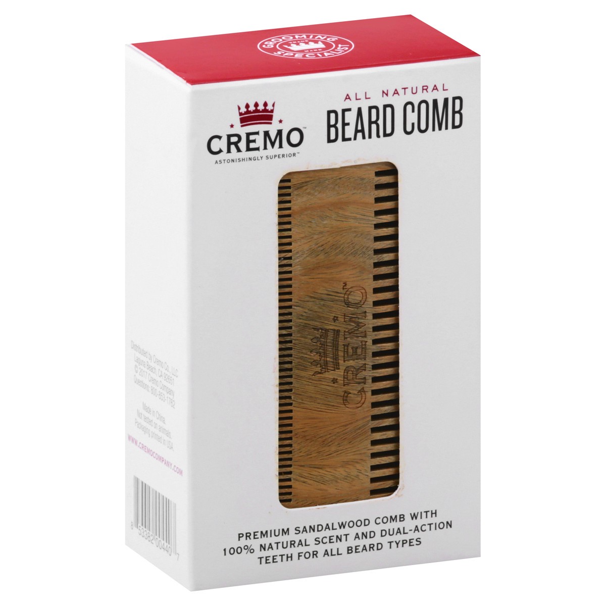 slide 4 of 9, Cremo All Natural Beard Comb 1 ea, 1 ct