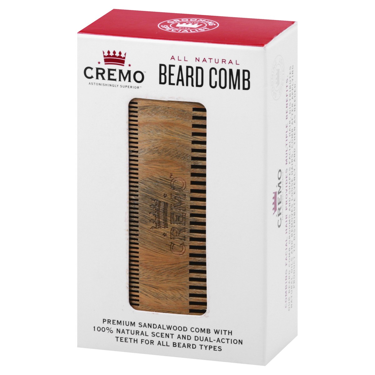 slide 5 of 9, Cremo All Natural Beard Comb 1 ea, 1 ct