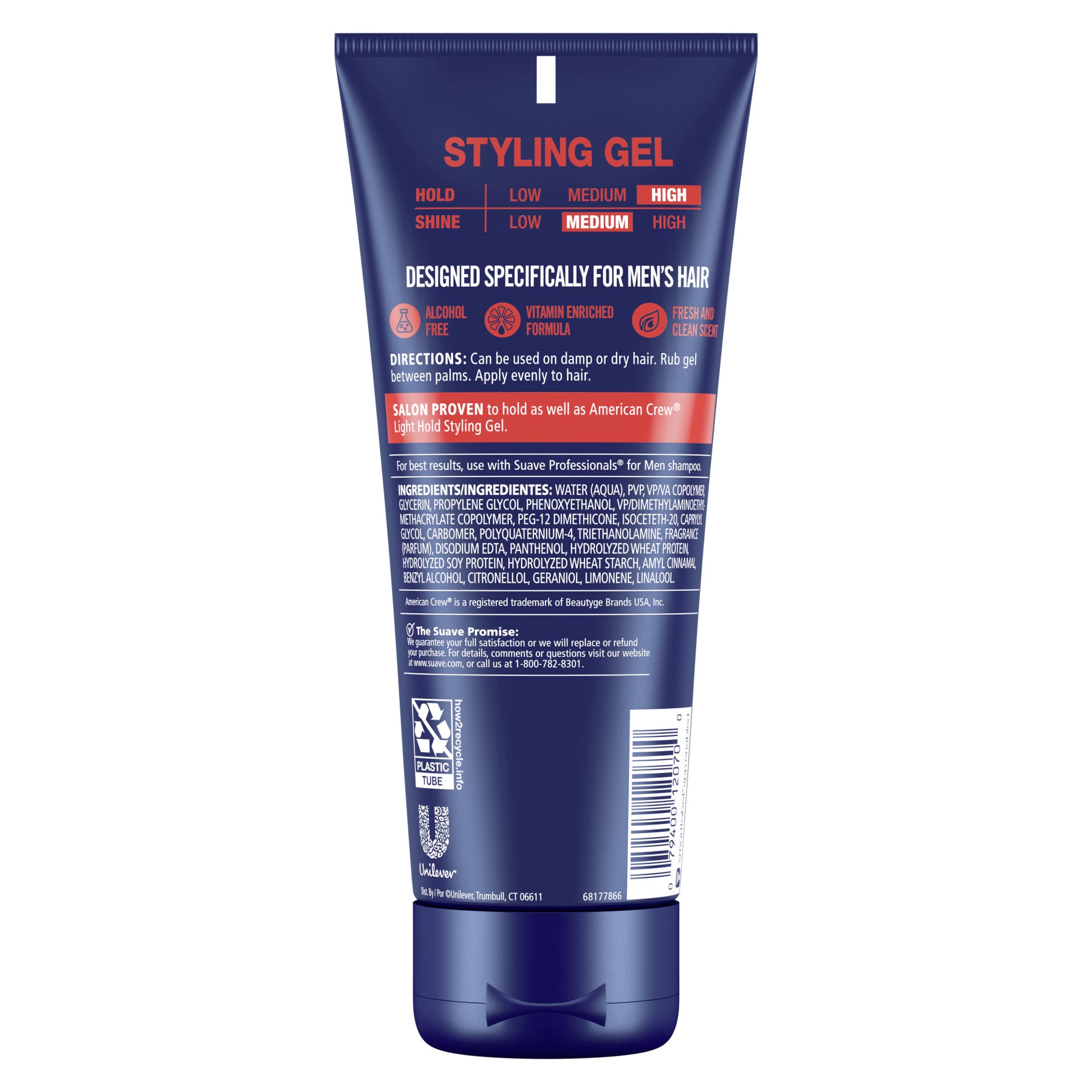 slide 3 of 4, Suave Men Styling Gel Firm Control, 7 oz, 7 oz