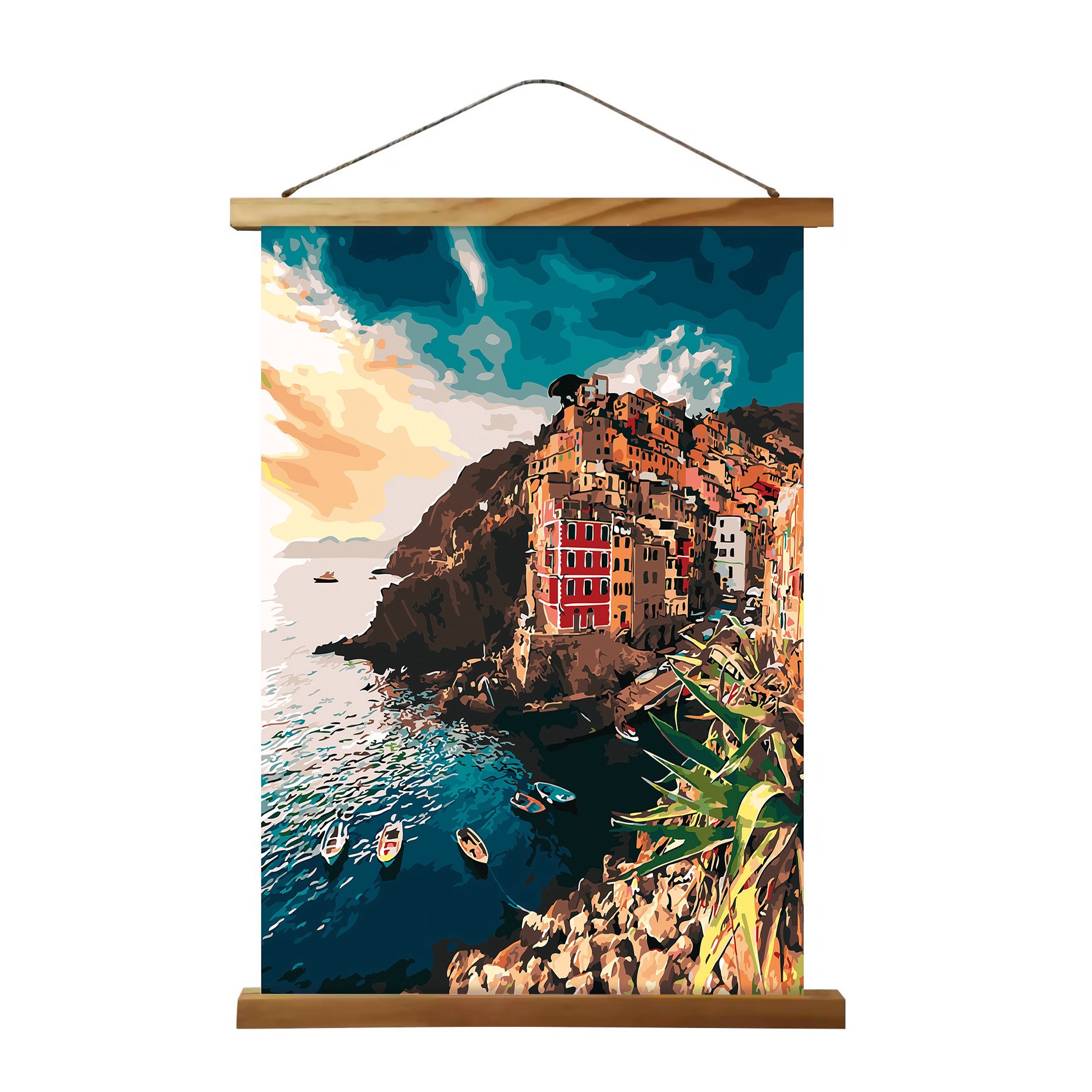 slide 2 of 3, Natural Wooden Magnetic Poster Hanger By Studio Decor, 24 in