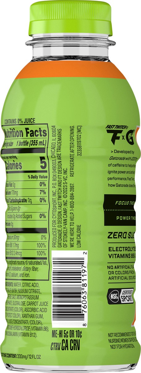 slide 2 of 4, Fast Twitch Energy Drink Orange- 12 fl oz, 12 fl oz