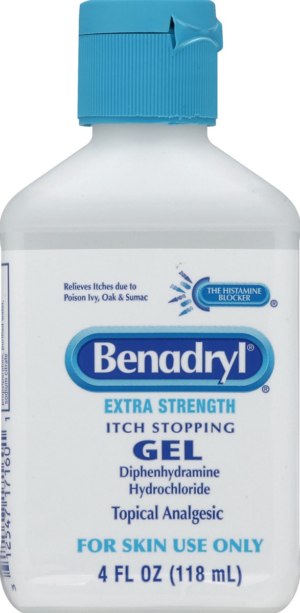slide 1 of 6, Benadryl Itch Stopping Gel 4 oz, 4 oz