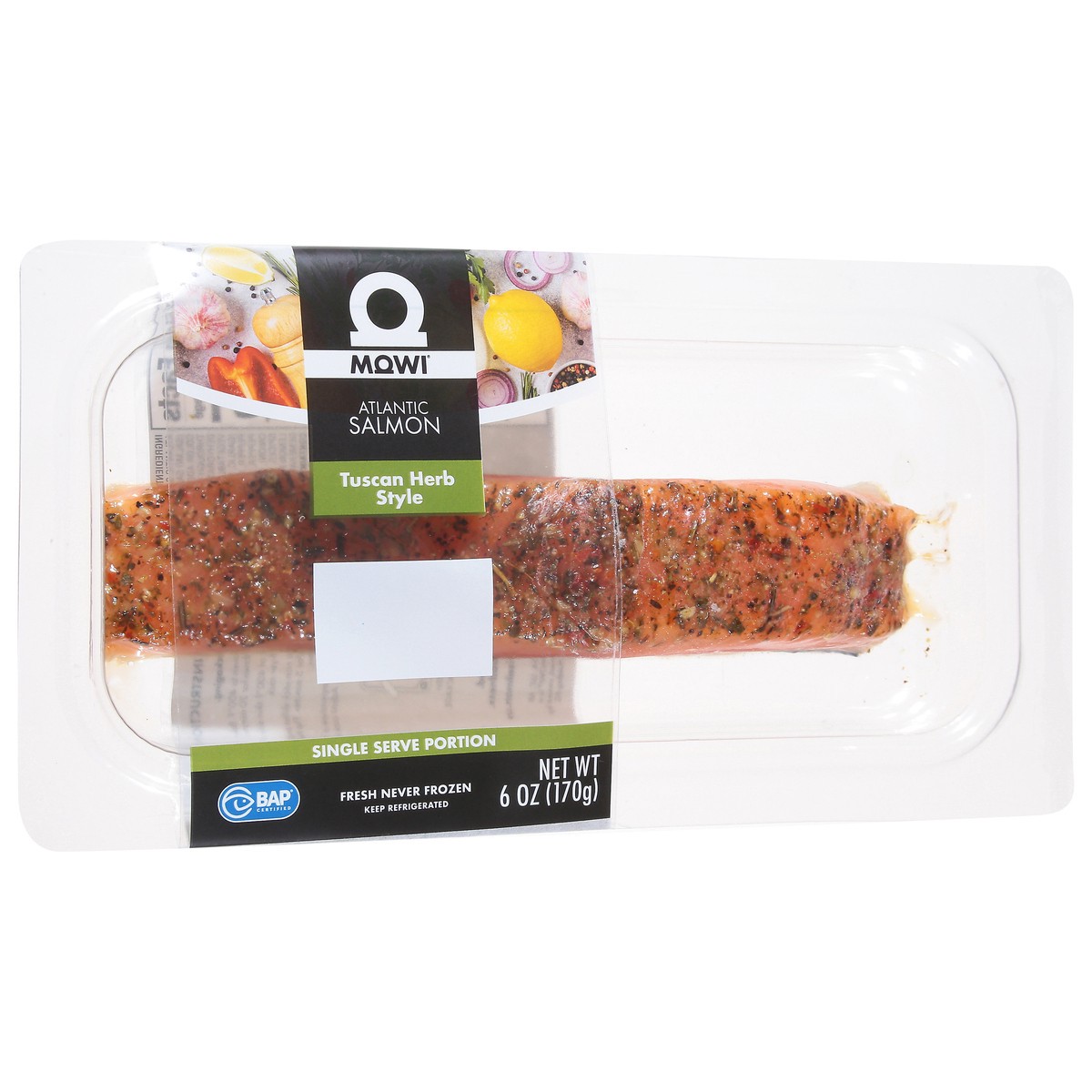 slide 9 of 14, Mowi Tuscan Herb Style Atlantic Salmon 6 oz, 6 oz