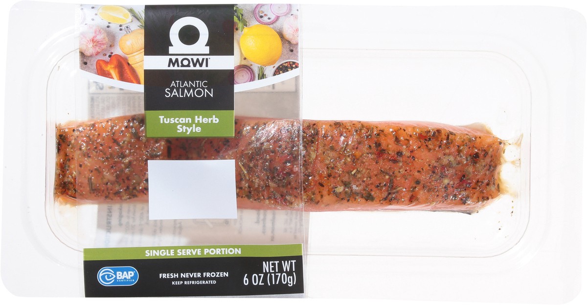 slide 8 of 14, Mowi Tuscan Herb Style Atlantic Salmon 6 oz, 6 oz