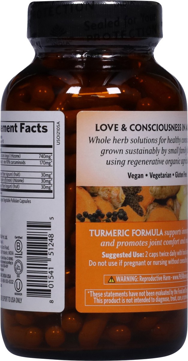 slide 9 of 13, Organic India Turmeric Formula 180 Vegetarian Caps, 180 ct